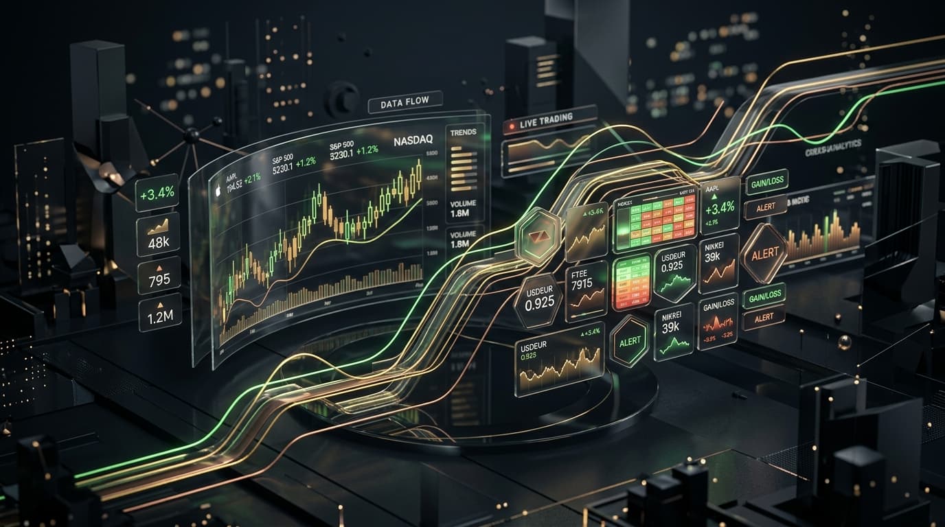 Abstract finance background